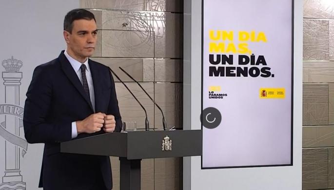 Pedro Sánchez comparece en rueda de prensa en la Moncloa