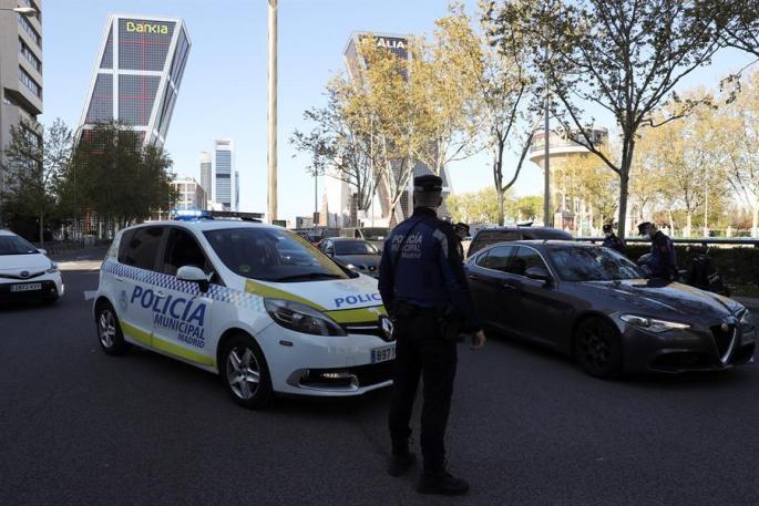Control policial en Madrid