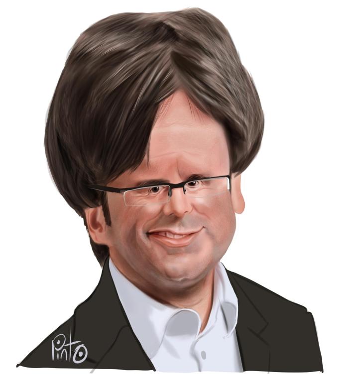 Caricatura de Carles Puigdemont