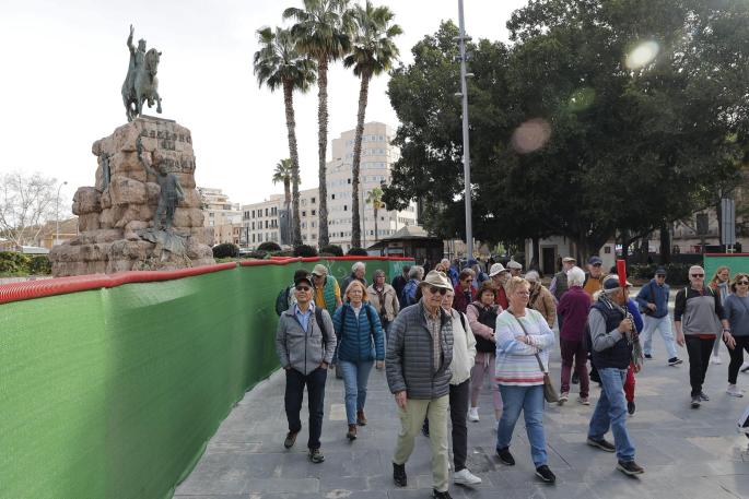 Obras en la Plaza de España