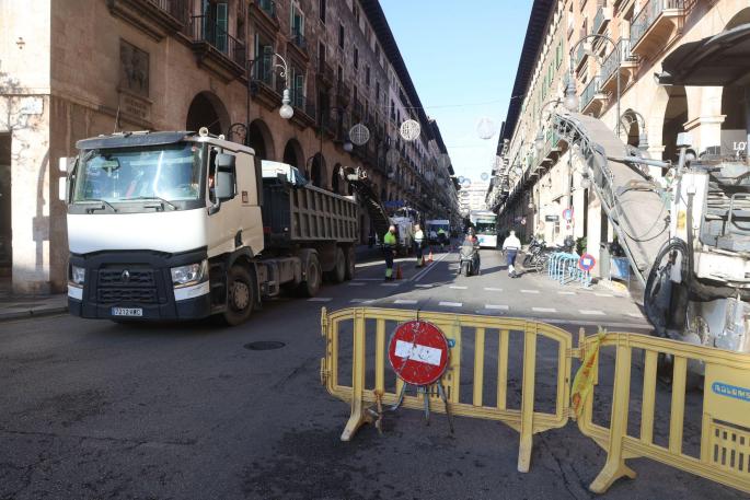 Se prevé que el corte de tráfico en Jaume III dure cinco días.