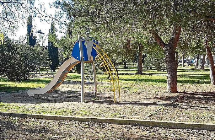 Juegos infantiles del Parque Europa de Inca