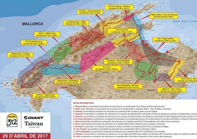 Más de 600 personas vigilarán este sábado el buen curso de la Mallorca 312