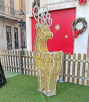 Roban uno de los ciervos instalados en sa Bassa de Manacor