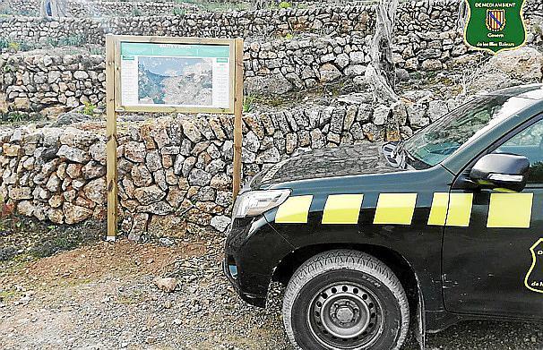 Agentes de Medi Ambient levantan acta por la habilitación de un sendero en Bàlitx d'Enmig