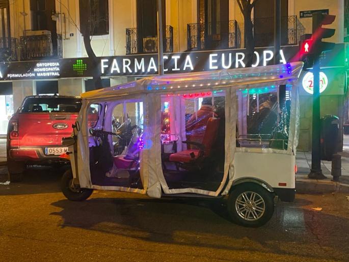 Tuk tuk en Madrid