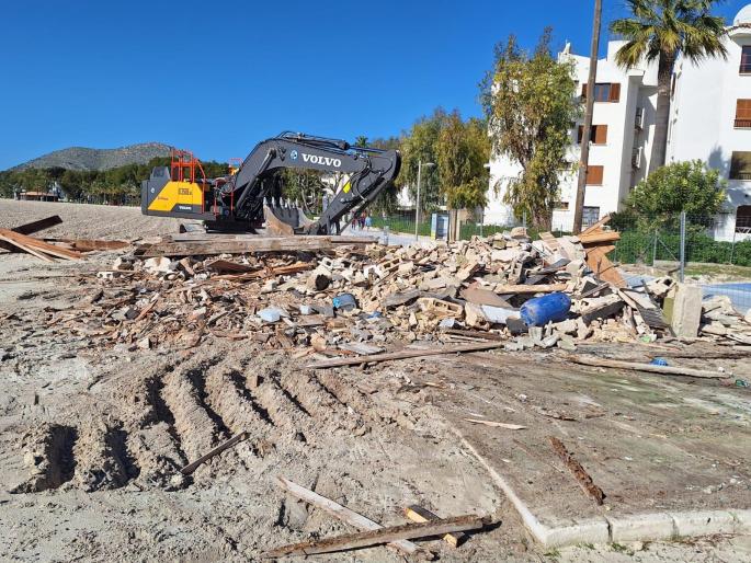 Demolición de los balnearios de Alcúdia
