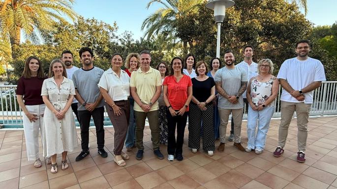 Una foto de familia de la nueva ejecutiva tras la asamblea que tuvo lugar ayer sábado.