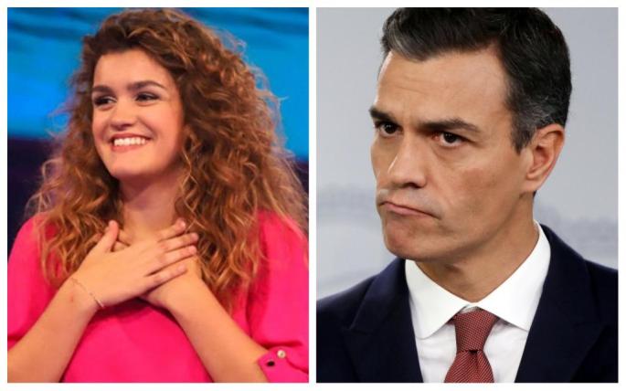 Amaia Romero y Pedro Sánchez