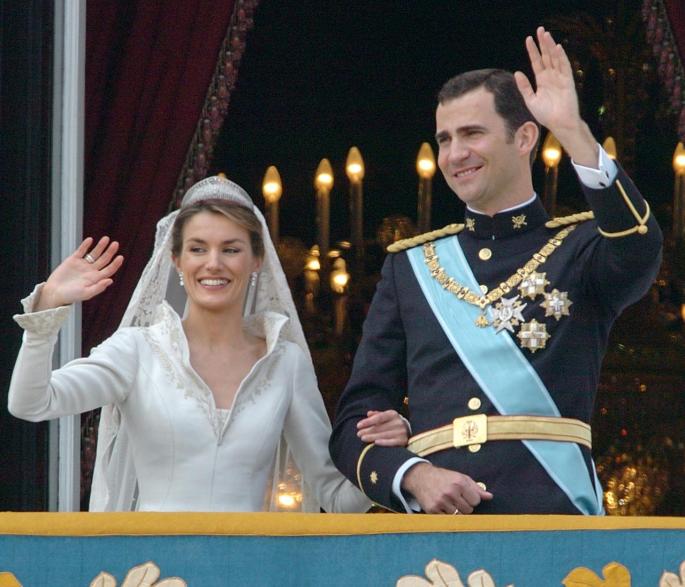 Letizia y Felipe el día de su boda