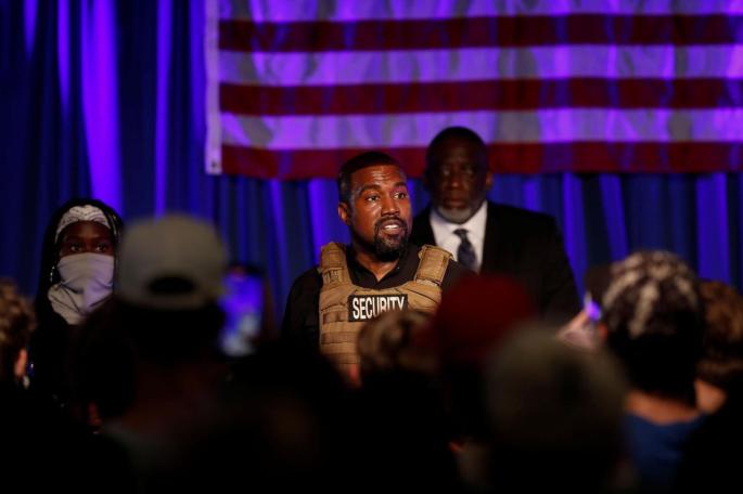 Kanye West, en su etapa dedicada a la política.