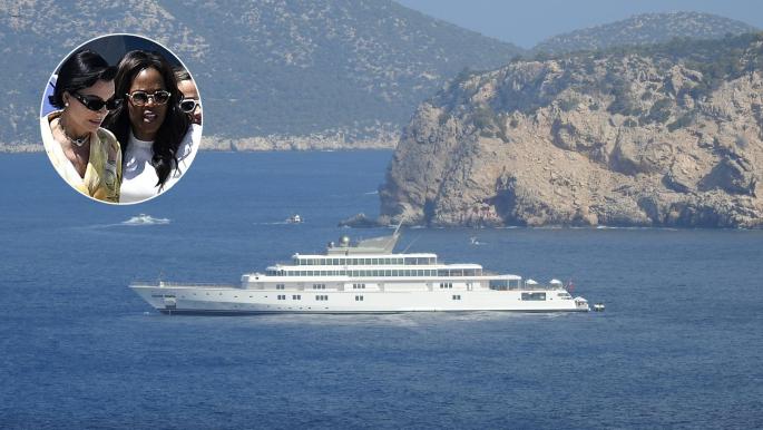 Así es el megayate en el que Kris Jenner y Oprah Winfrey navegan por Mallorca