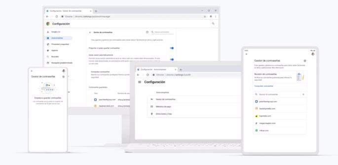 El gestor de contraseñas de Google permitirá borrar todas las credenciales almacenadas con un solo botón