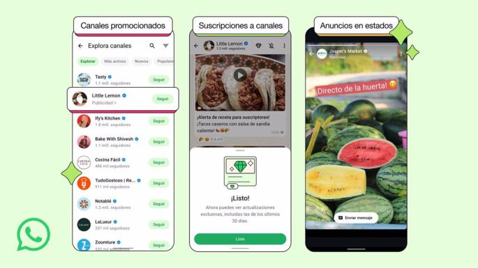 WhatsApp promocionará canales y permitirá suscripciones para apoyar a los favoritos de los usuarios