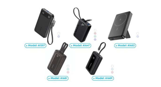 Anker inicia la retirada de cinco baterías externas por riesgo de incendio