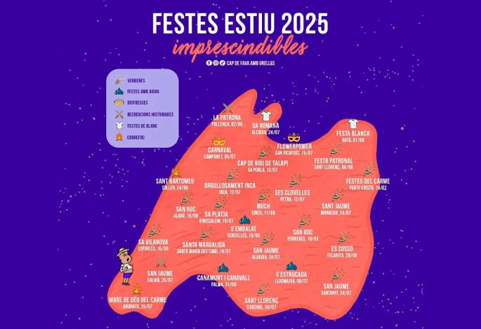 Mapa de las fiestas de verano imprescindibles en Mallorca: apunta estas fechas