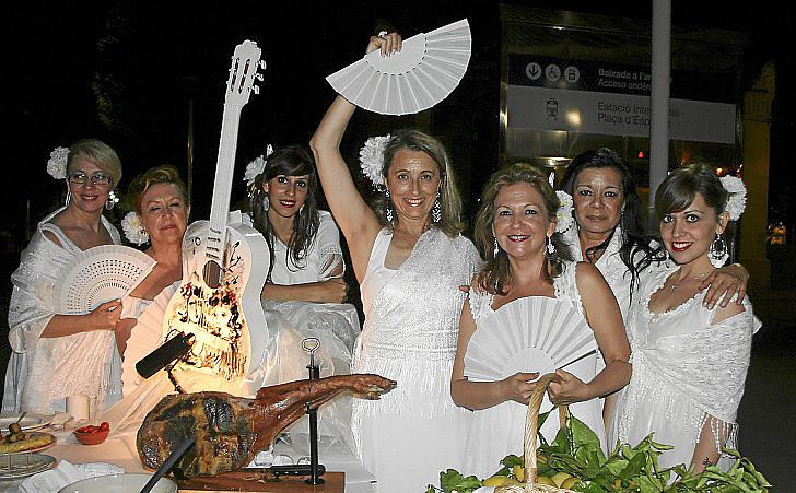 Cena en Blanco en Parc de ses Estacions
