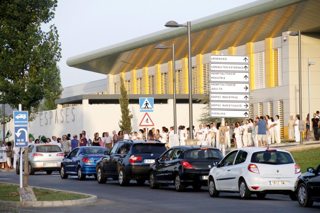 Protesta en Son Espases