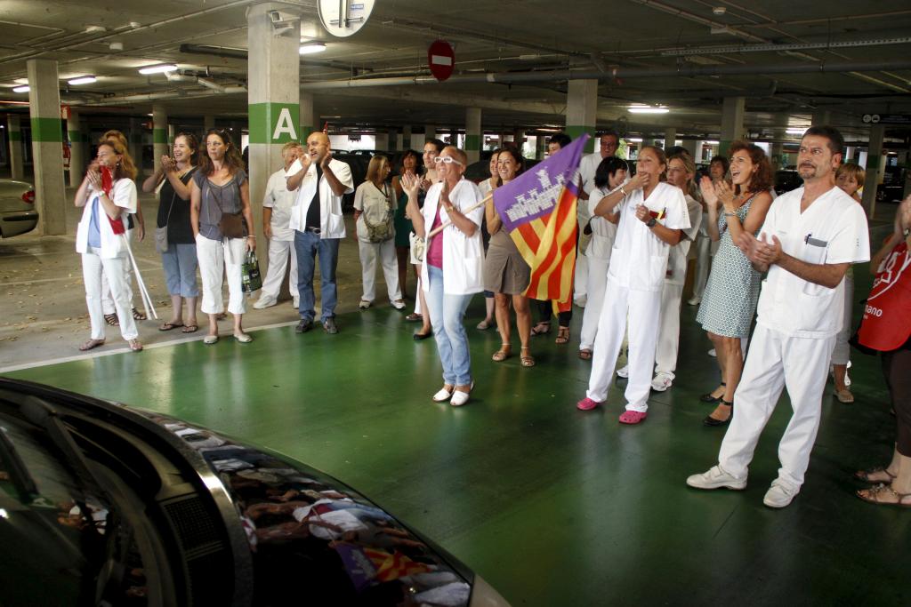 Protesta en Son Espases