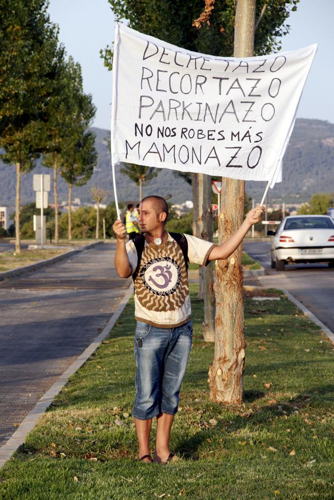 Protesta en Son Espases