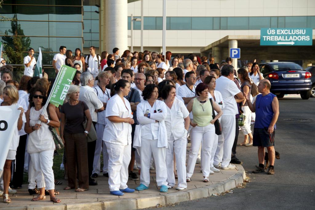 Protesta en Son Espases