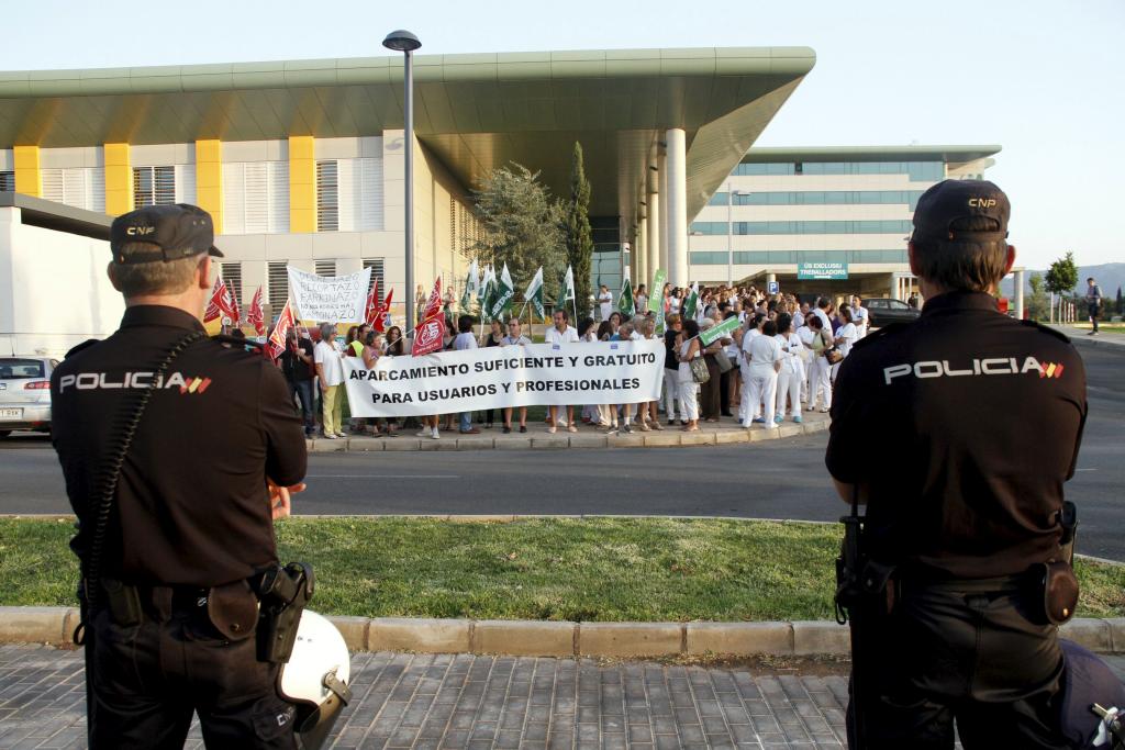 Protesta en Son Espases