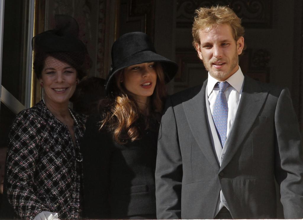 Carolina de Mónaco y sus hijos Carlota y Andrea