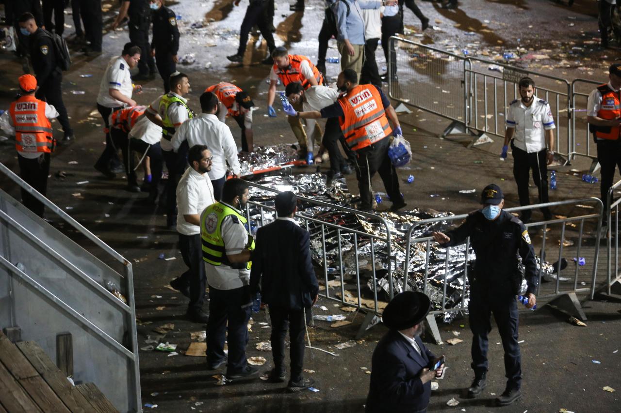 Avalancha mortal en Israel durante una festividad religiosa