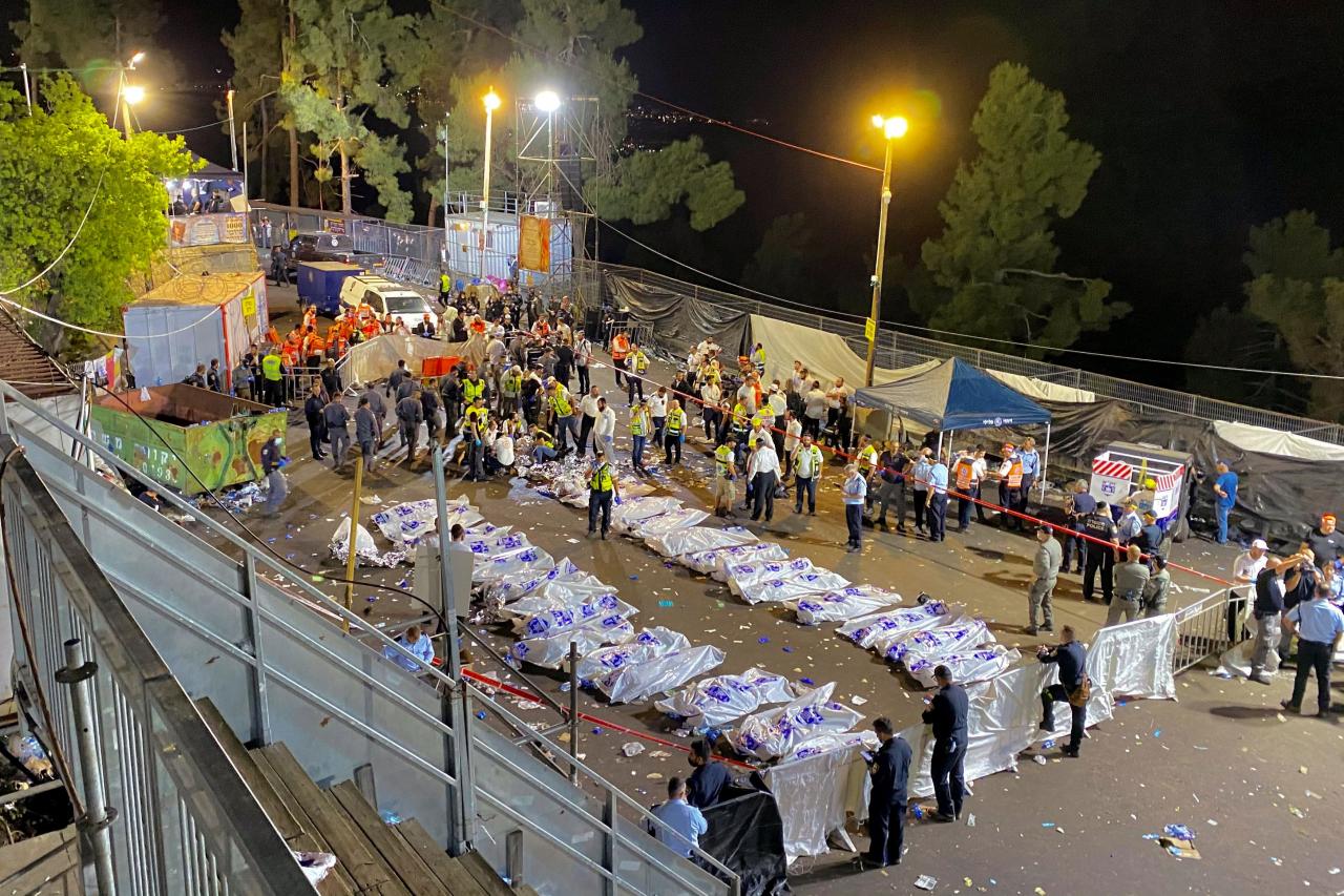 Avalancha mortal en Israel durante una festividad religiosa