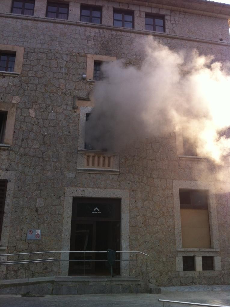 Incendio en el santuario de Lluc en Mallorca