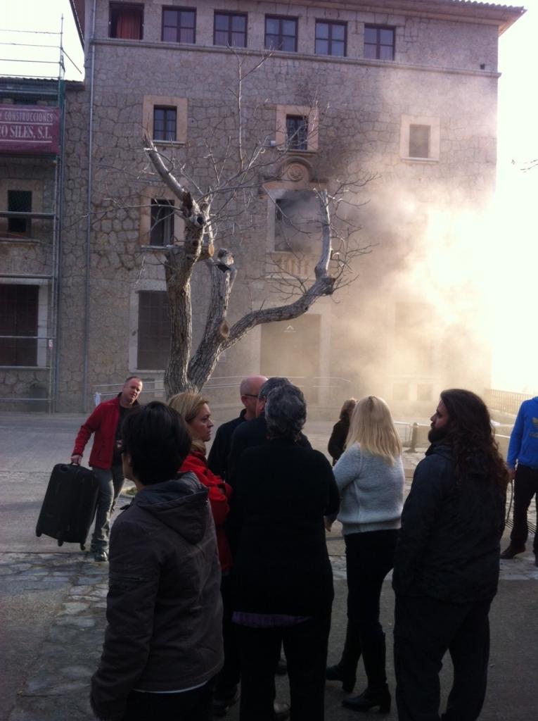 Incendio en el santuario de Lluc en Mallorca
