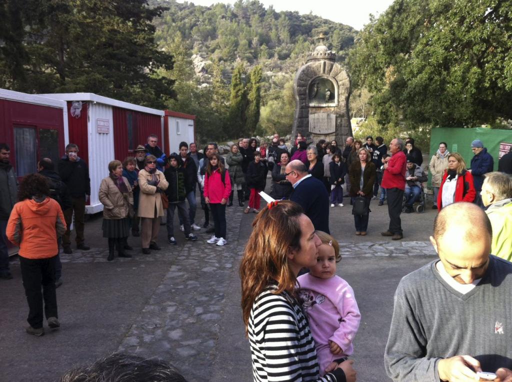 Incendio en el santuario de Lluc en Mallorca
