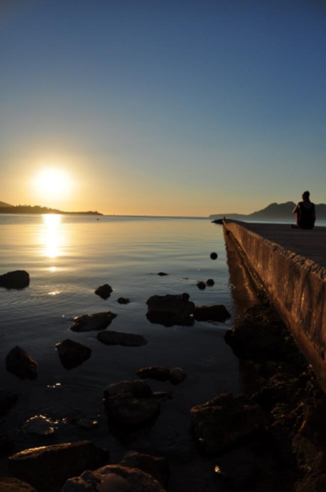 Amanecer en el Port de Pollença, Mallorca
