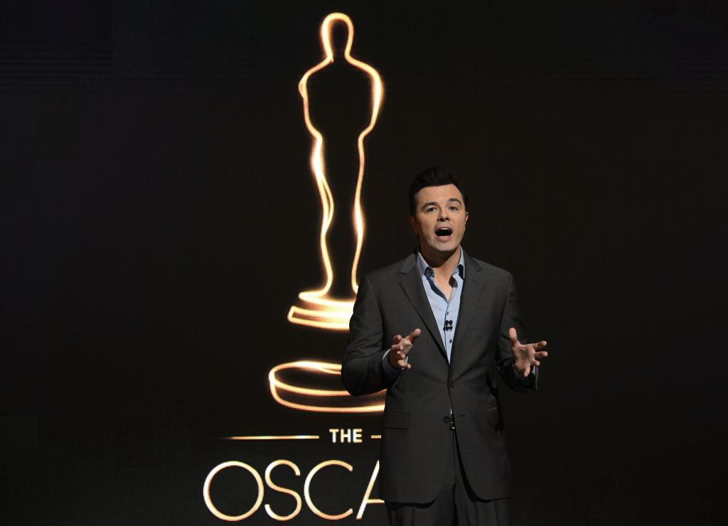 Host MacFarlane speaks at the 85th Academy Awards nominee announcements in Beverly Hills, California