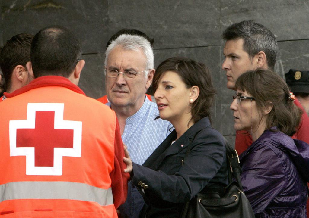 Dolor de los familiares por el accidente de tren de Santiago de Compostela.