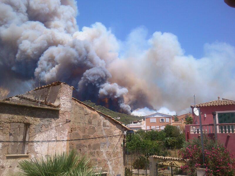 Incendio en Andratx