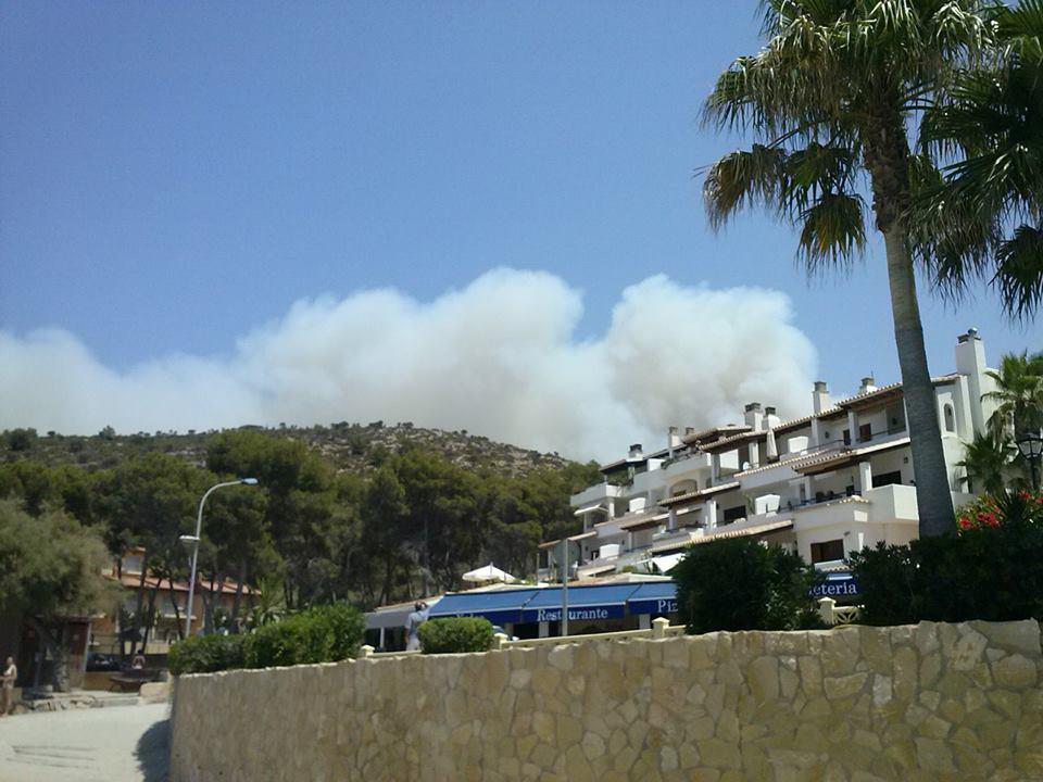 Incendio Forestal en Sa Coma Calenta de Andratx