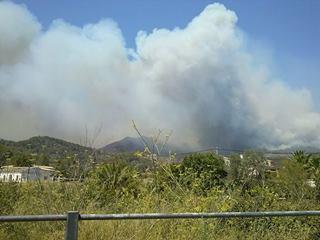 Incendio Forestal en Sa Coma Calenta de Andratx