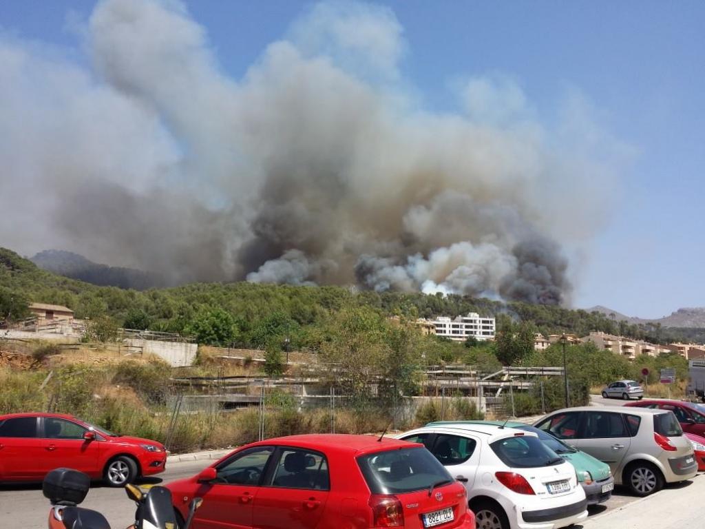 Incendio Forestal en Sa Coma Calenta de Andratx