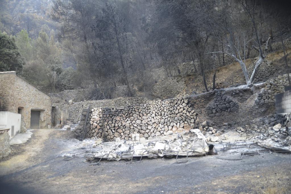 Las desoladoras imágenes del incendio en Andratx