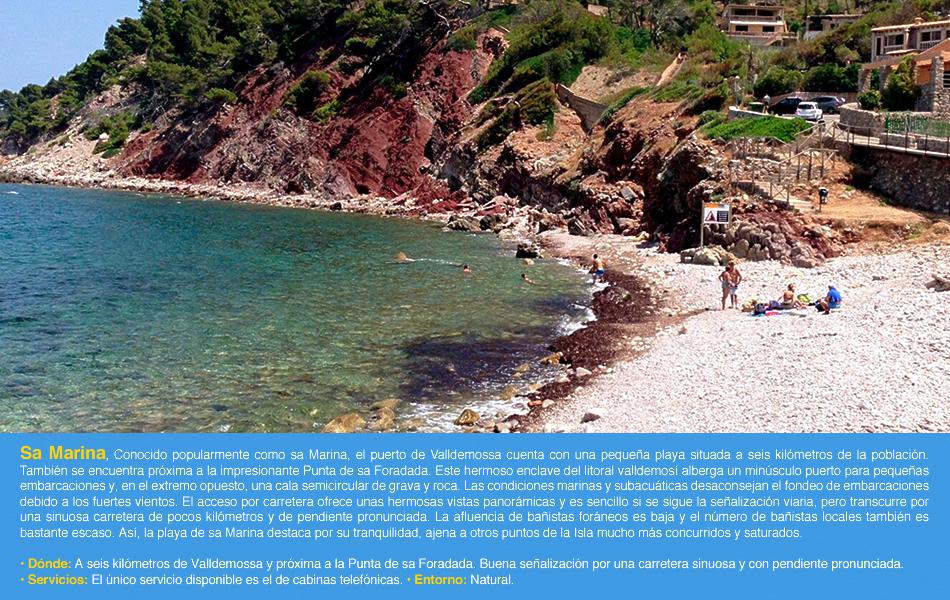 Playa de Sa Marina en Valldemossa