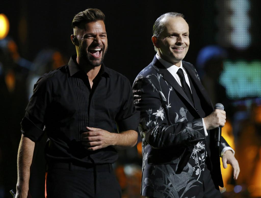 Ricky Martin y Miguel Bose