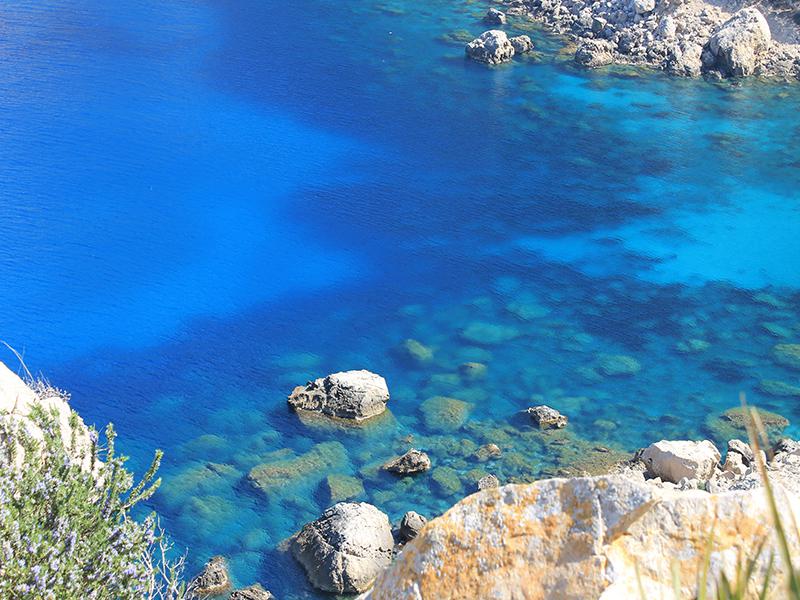 Cala En Basset vista desde La Trapa, Mallorca