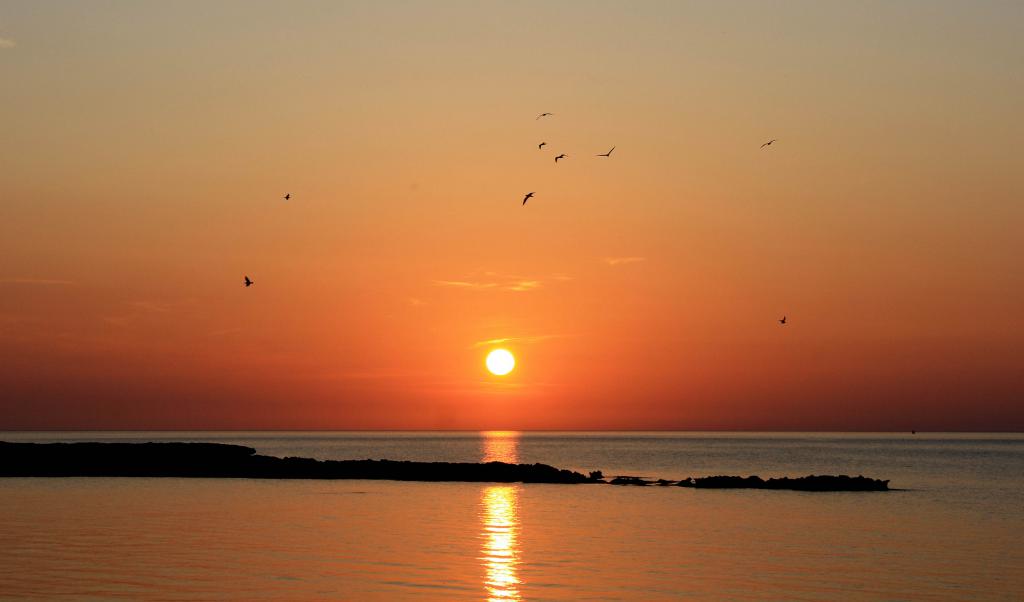 El Sol s'amaga baixa la costa