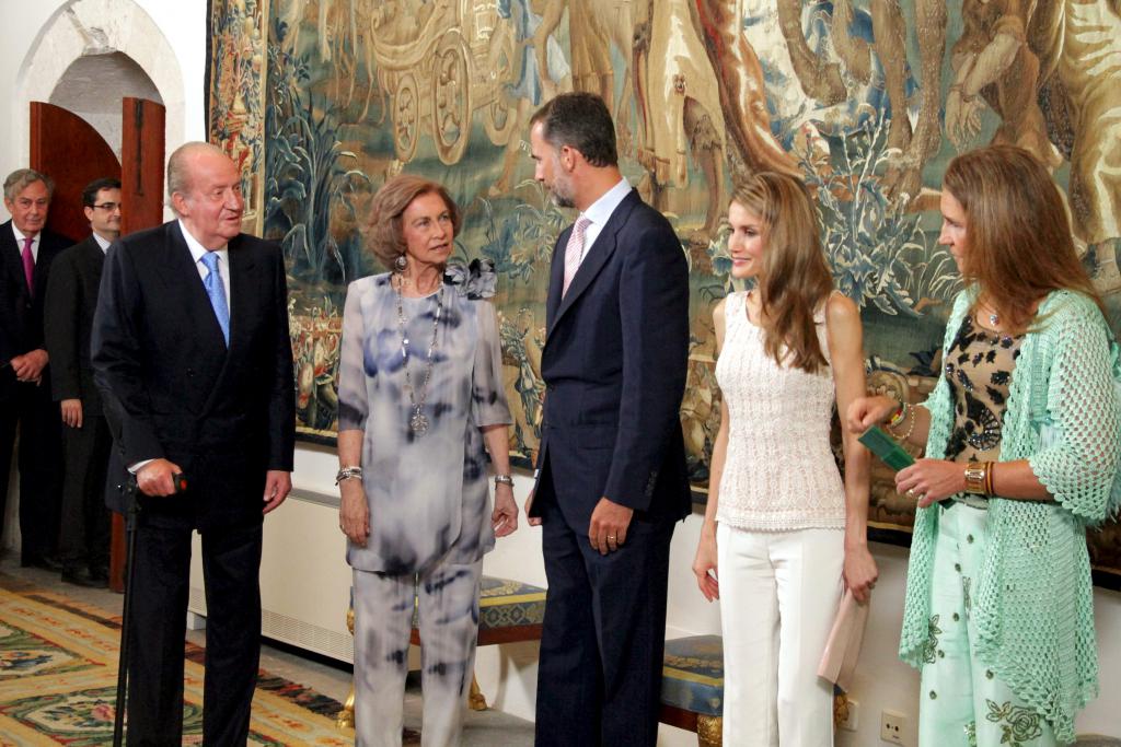 PALMA - CELEBRACION DE LA TRADICIONAL CENA DE VERANO DE LOS REYES EN EL PALACIO DE LA ALMUDAINA.