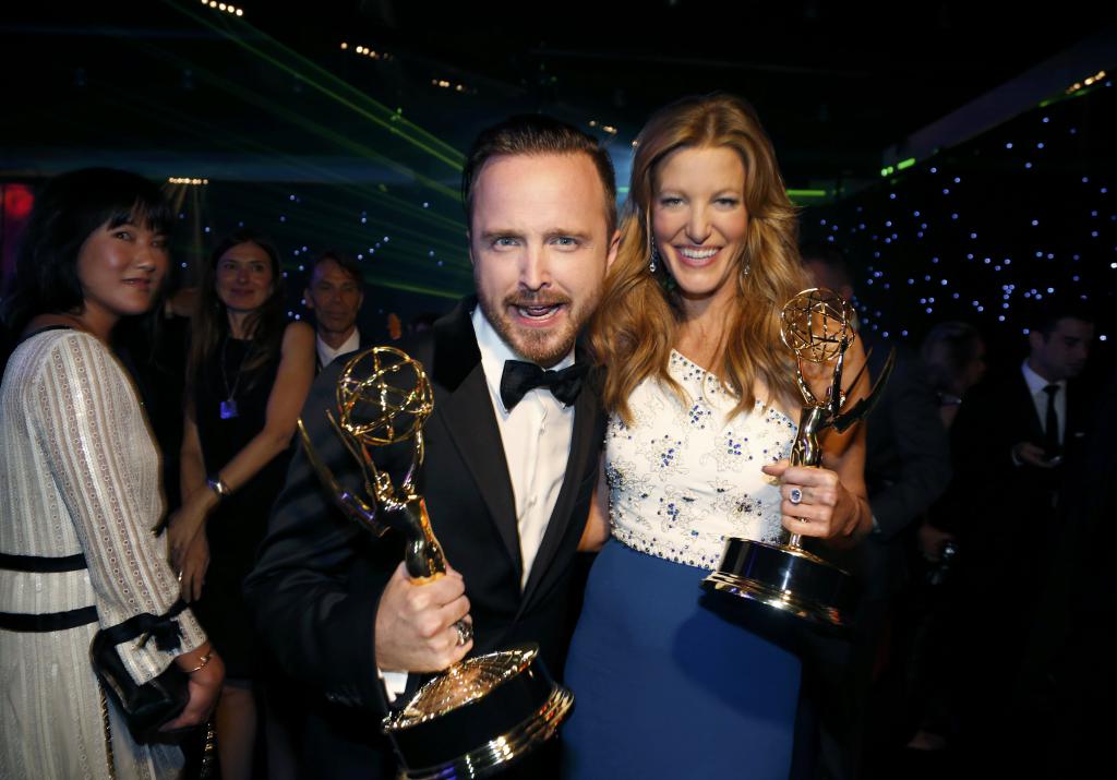 Aaron Paul y Anna Gunn
