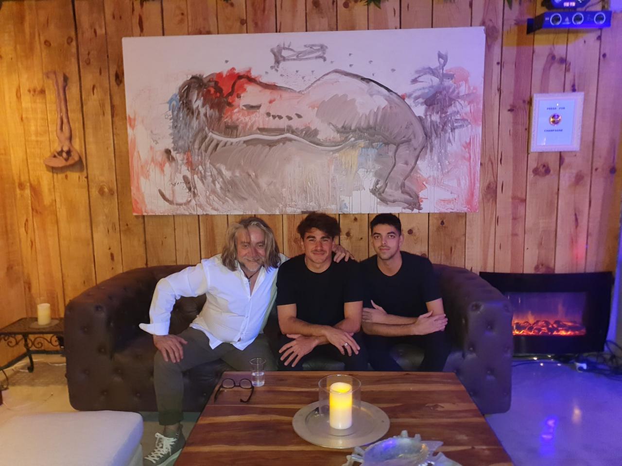 Esteban Mercer, entre amigos