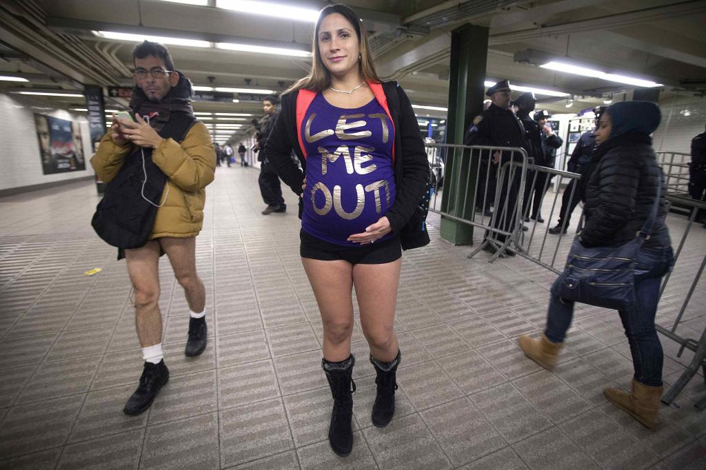 Día sin pantalones en el metro