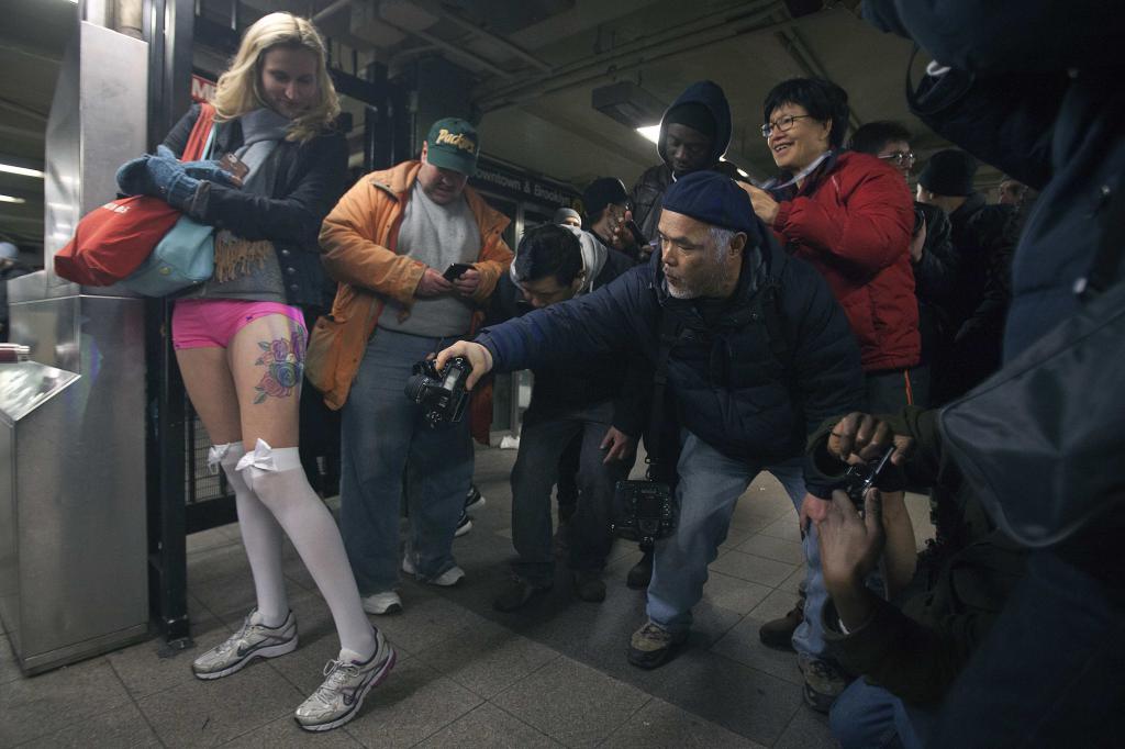Día sin pantalones en el metro