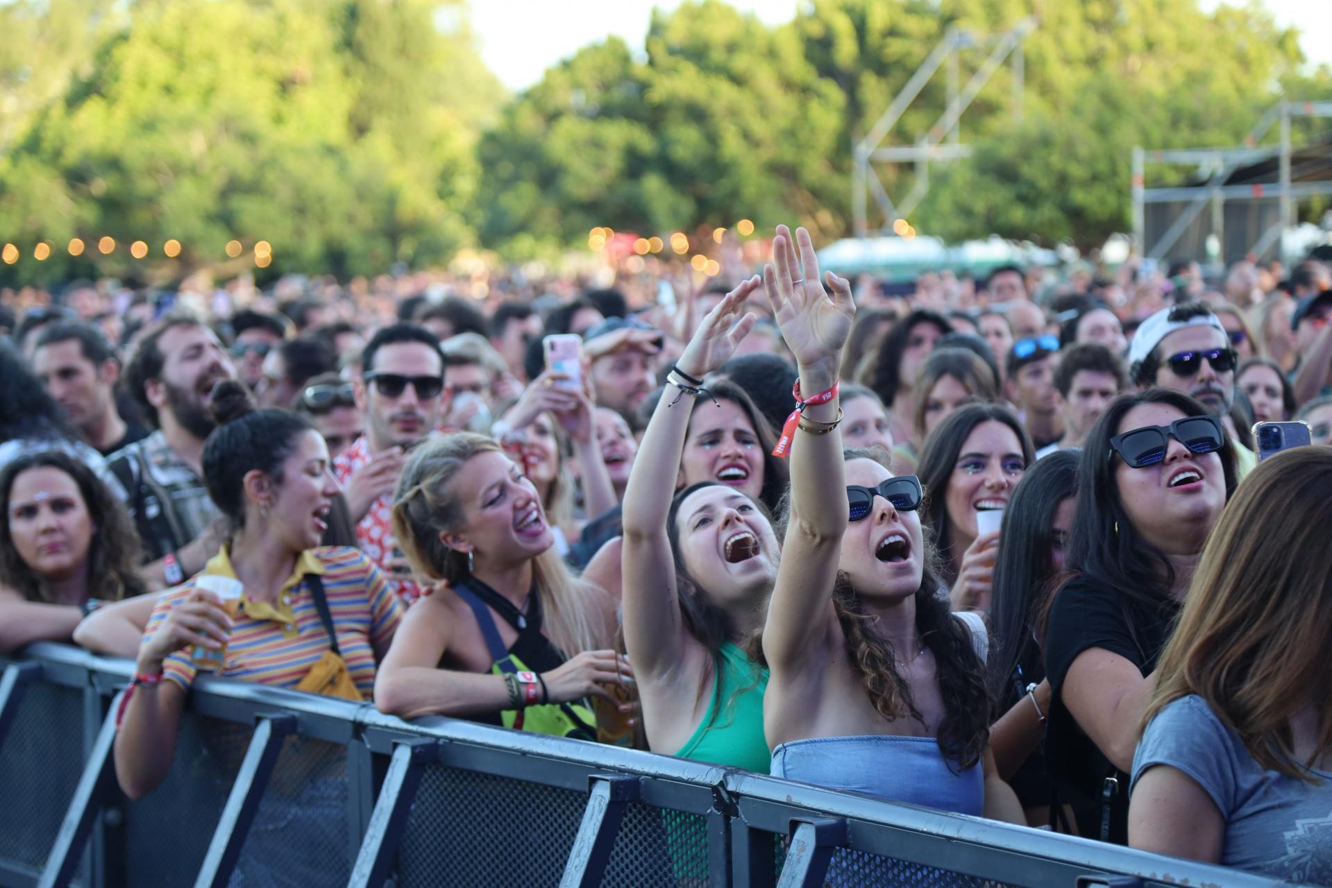 El público vibró durante los conciertos.